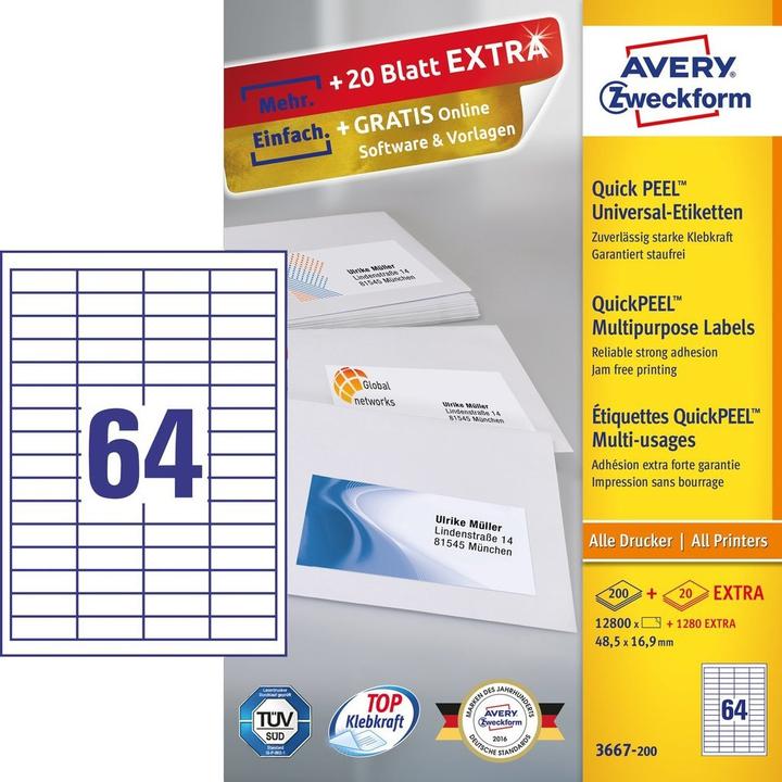 Produktbild Avery Universal-Etiketten