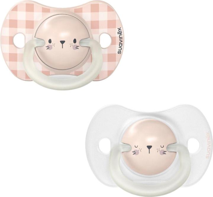 Image du produit Suavinex Sucette symétrique SX Pro jour/nuit 0-6M lapin (jusqu'à 6 M.)