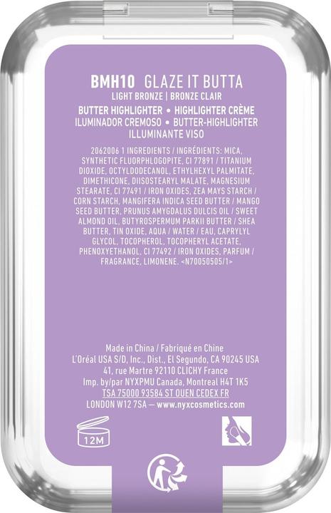 Image du produit NYX Professional Make-Up Nyx Highlight Contour (10, glaze it butta, Highlighter, 5 g)