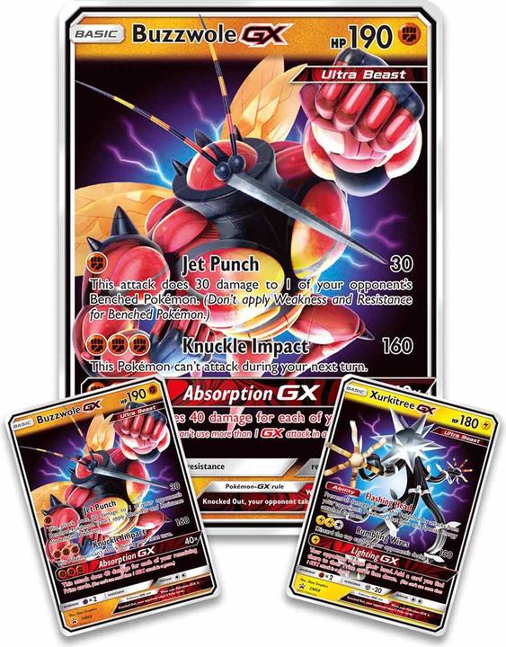 Immagine prodotto Pokémon Ultra Beasts GX Premium Collection Box (Buzzwole & Xurkitree) - IT