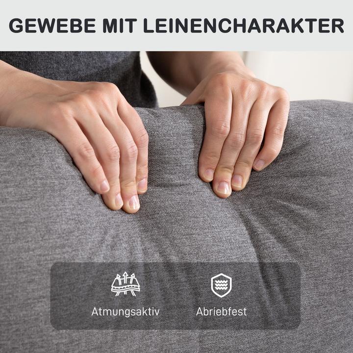 Image du produit Homcom Relaxsessel mit Liegefunktion Polyester Dunkelgrau