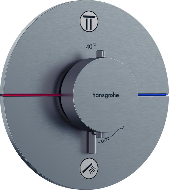 Image du produit hansgrohe ShowerSelect Comfort S thermostat, encastré, 2 consommateurs, rosace ronde, avec combinai