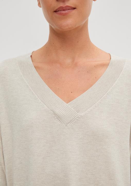 Actual product image Comma Strickpullover Pullover mit V-Ausschnitt aus Viskosemix (M)