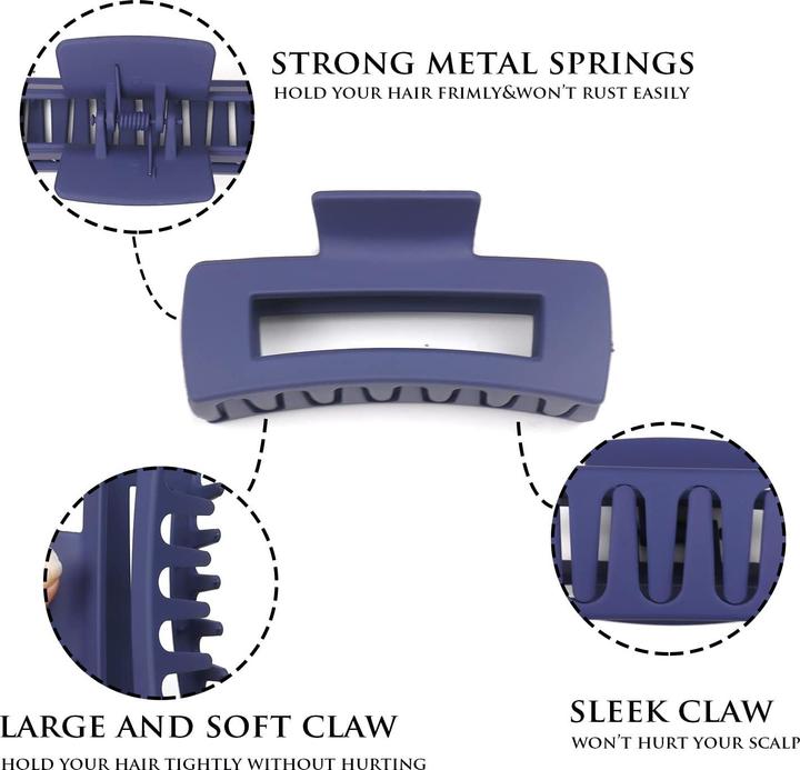 Produktbild Activity Board Haarspangen Gross Rutschfeste Haarspange Rechteckige Haarspangen (1 Stk.)