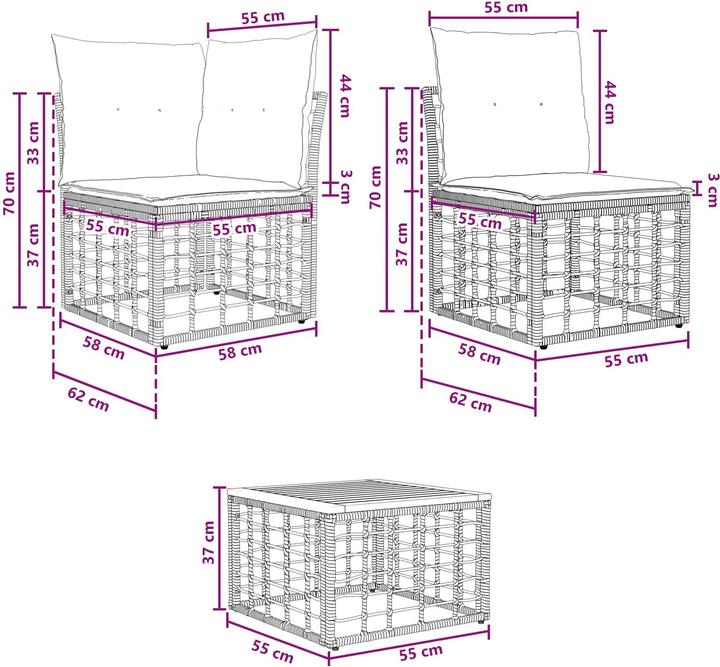 Produktbild vidaXL Outdoor-Sofagarnitur