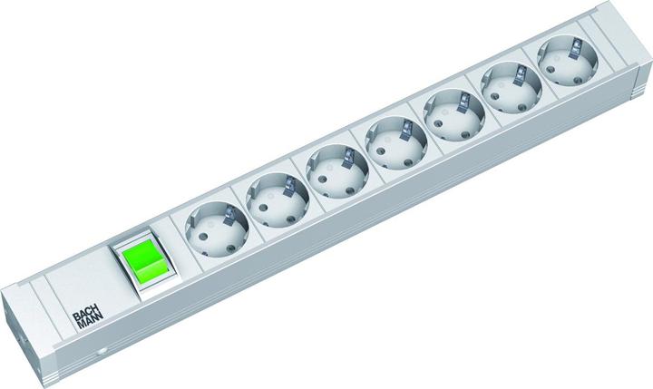 Actual product image Bachmann Power Distribution Unit Aluminum (7 x, CEE 7/3, 2 m)