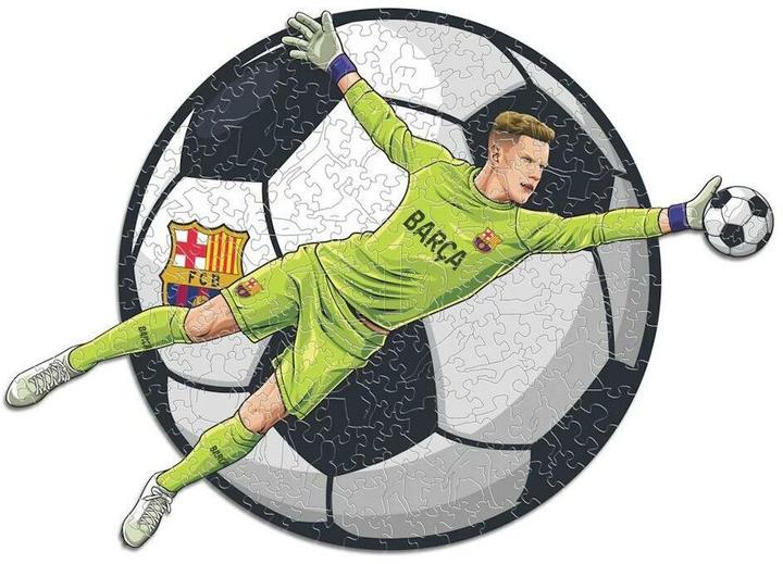 Produktbild Iconic FC Barcelona - Ter Stegen - Holz Puzzle Grösse M (270 Teile) (270 Teile)