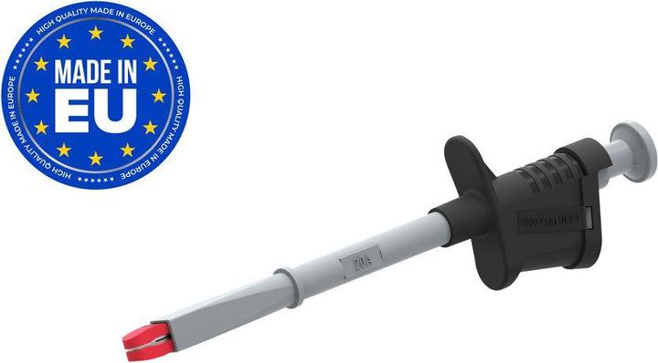 Actual product image RND Rigid test clip with crocodile clips and 4 mm connection, Black, 1kV, 6A (Microphone Clip)