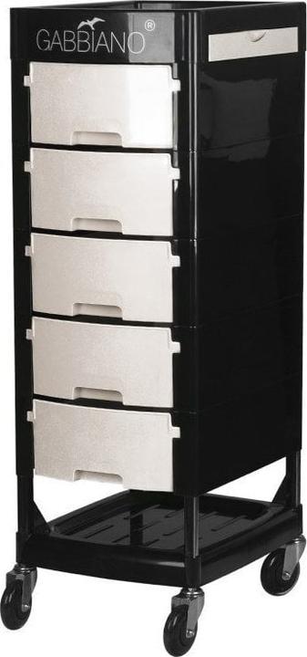 Actual product image Activeshop Hairdressing trolley GABBIANO HAIRDRESSER HELPER FT65 Black/White