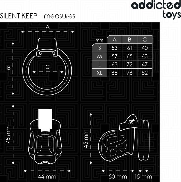 Produktbild Addicted toys LOCKED - SILENT KEEP PENISKÃ„FIG 7,5 CM