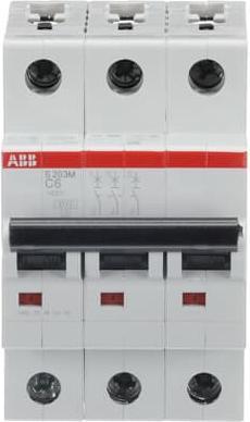Produktbild ABB S203M-C6 Sicherungsautomat 6A pro M compact 3-polig