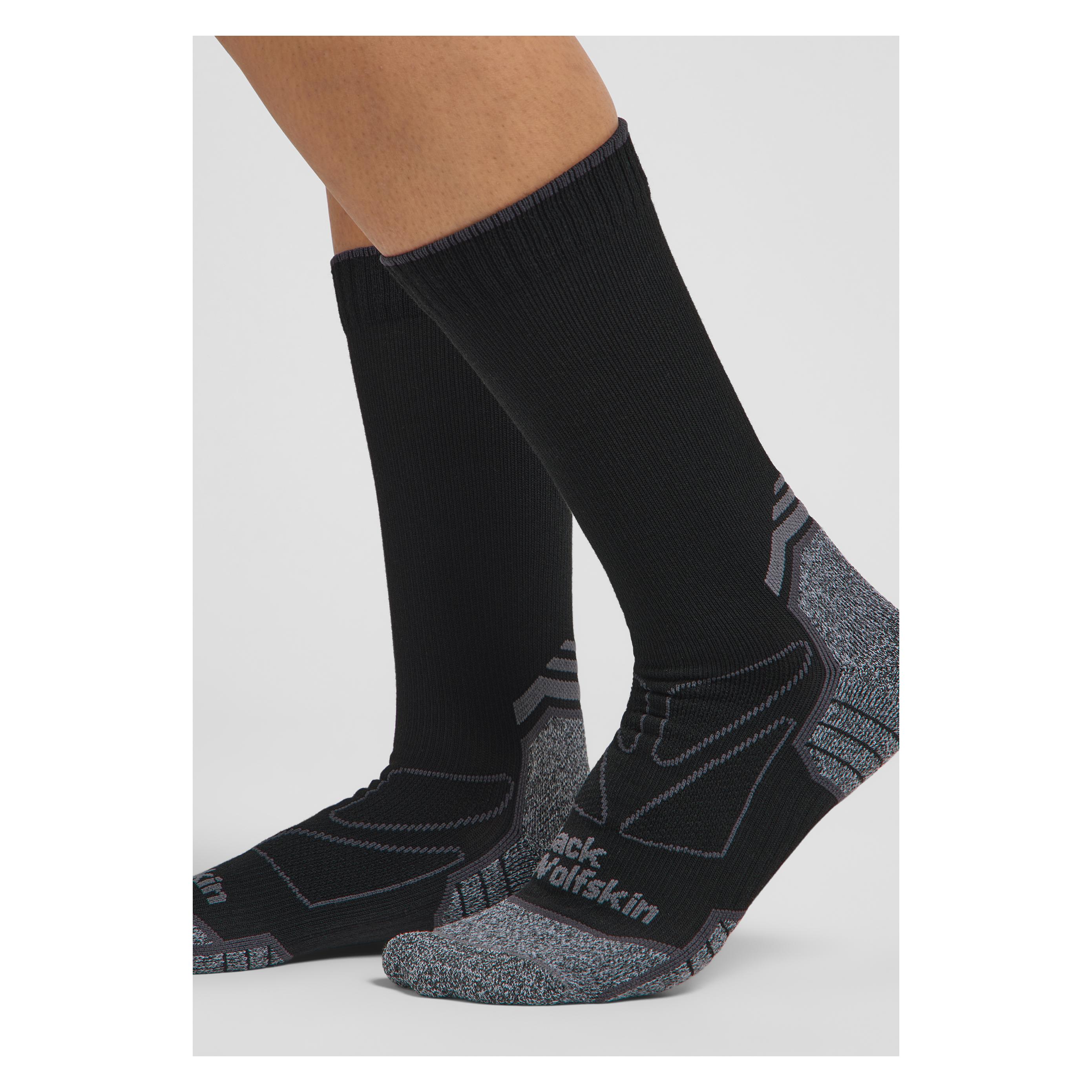 Jack Wolfskin, Damen, Sportsocken, Vojo Light Sock Cl C (41 - 43), Schwarz