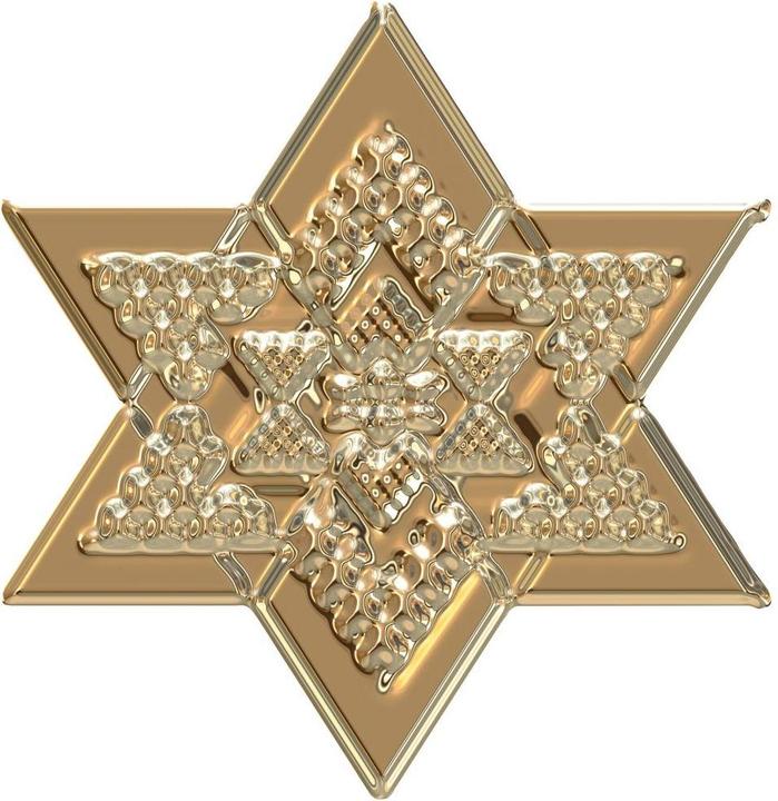 Produktbild Trenddeko Metallic Star Gold (58 x 60 cm)