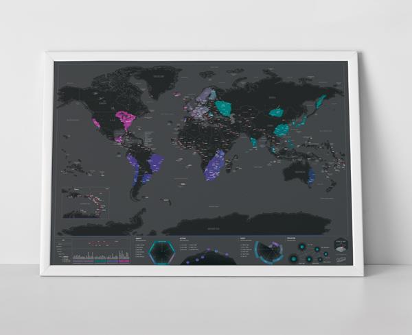 Image du produit Luckies Scratch Map (60 x 82 cm)