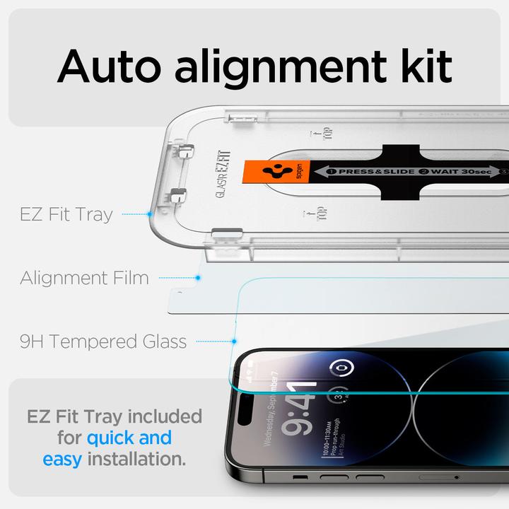 Image du produit Spigen EZ Fit (2 pièce(s), Apple iPhone 14 Pro)
