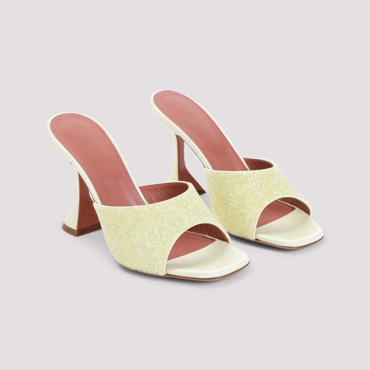 Actual product image Amina Muaddi Sandals Yellow (39)