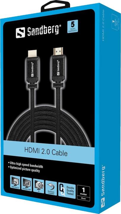 Image du produit Sandberg HDMI (Typ A) — HDMI (Typ A) (1 m)