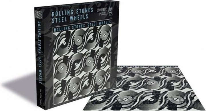Produktbild Rock Saws Puzzle 500 Die Rolling Stones – Stahlräder (500 Teile)