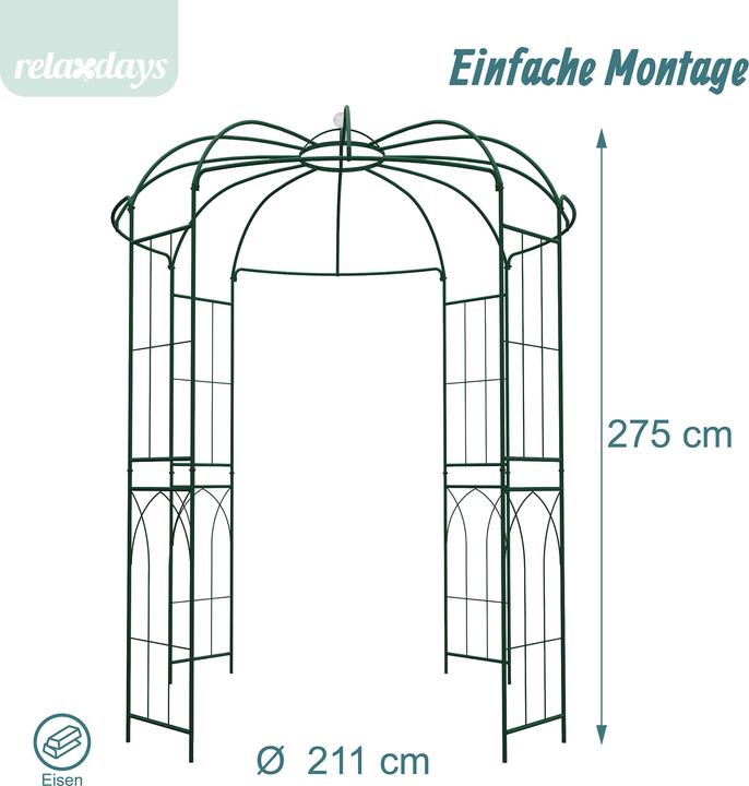 Produktbild Relaxdays Rosenpavillon (211 cm, 211 cm)