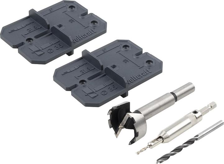 Actual product image wolfcraft 1 hinge hole set 35 mm (2.5 mm, 35 mm, 5 mm)
