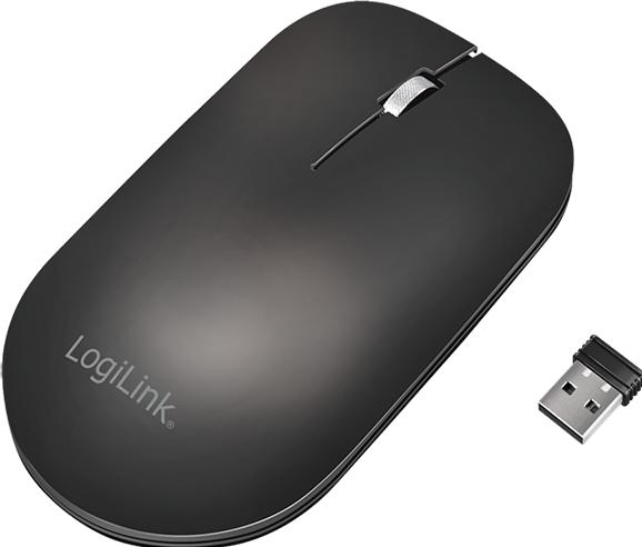 Actual product image LogiLink Kabellose Maus, 2,4 GHz, USB-A-Dongle, schwarz (Wireless)