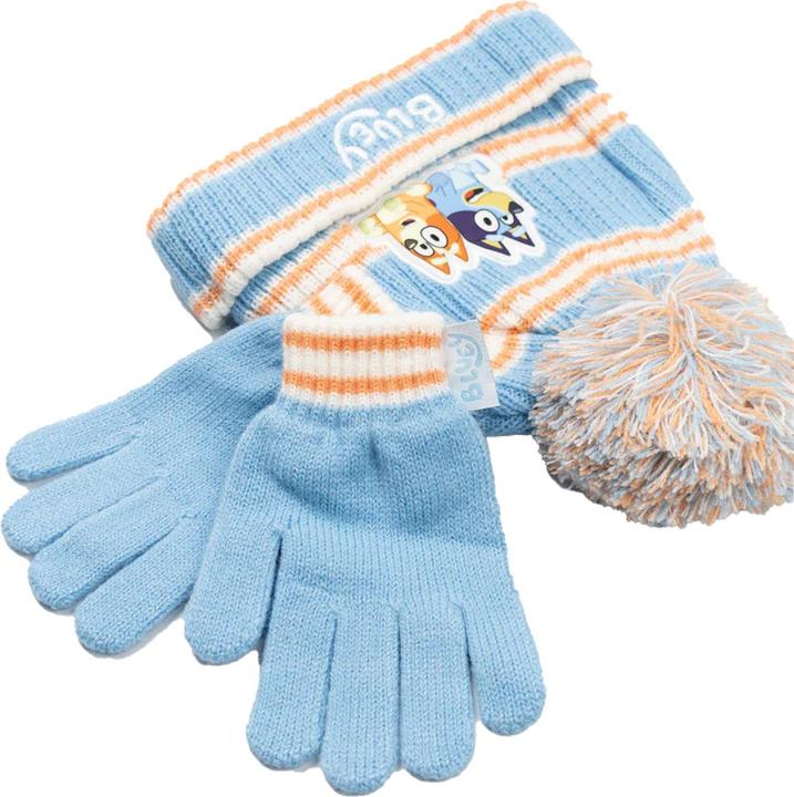 Produktbild Bluey Mütze & Handschuhe Mädchen Figur (One Size)