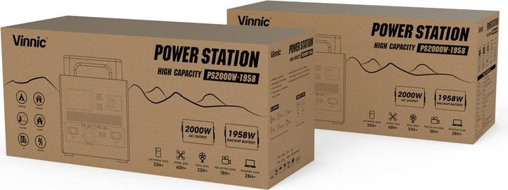 Actual product image Vinnic Powerstation (1958 Wh, 27 kg)