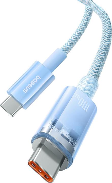 Produktbild Baseus Cable cabel Type C to Type C PD 6A 100W Explorer P10319703311-01 / CB000043 2 m blue (2 m, 100 W)