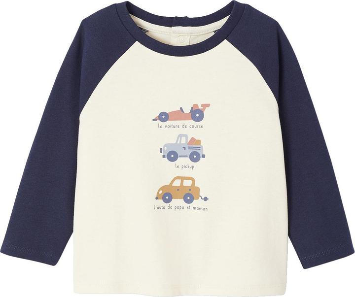 Immagine prodotto Vertbaudet Baby T-Shirt mit langen Ärmeln und Druck auf der Vorderseite (68)