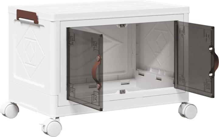 Actual product image vidaXL Storage box with wheels Stackable 28 L (28 l)