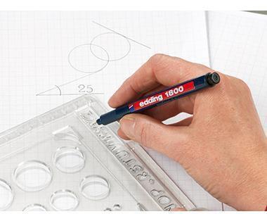 Produktbild Edding Faserzeichner Profipen 1800 (Rot, 10 x)