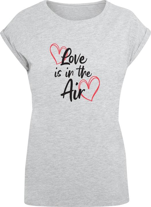 Actual product image Merchcode Ladies Valentines Day - Love is in the Air Extended Shoulder Tee - 117155 (S)