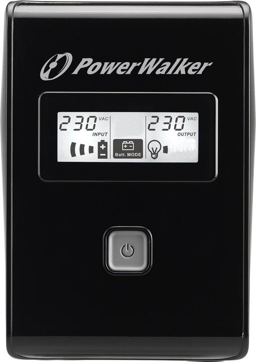 Produktbild Powerwalker VI 850 LCD Schuko 850VA / 480W Line-Interactive USV Tower AVR LCD (850 VA, 480 W, Line-Interaktiv USV)