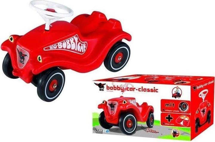 Image du produit BIG Bobby-Car avec des pneus silencieux et des protège-chaussures rouges