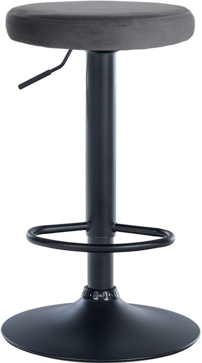 Produktbild Swisshandel24 2er Set Barhocker Ponte Samt schwarz, dunkelgrau