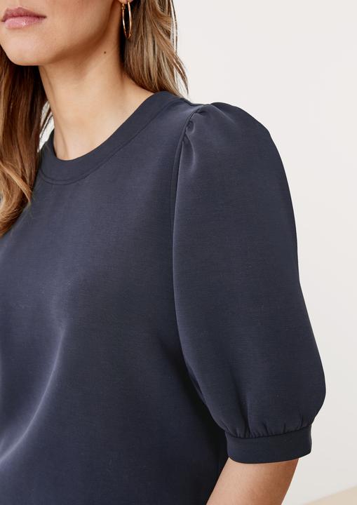 Produktbild s.Oliver Sweatshirt Scuba-Sweater mit Puffärmeln (L)