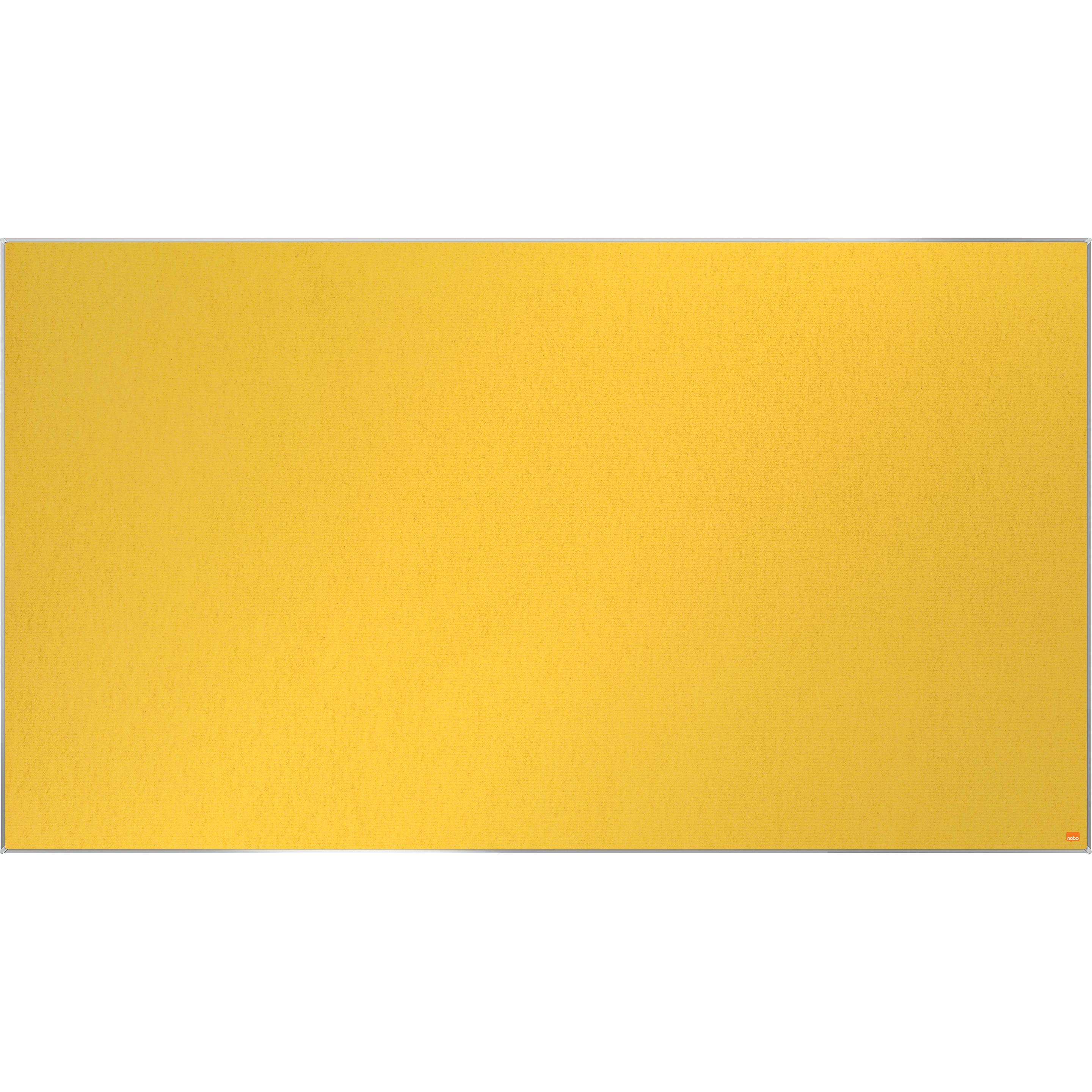 Nobo, Pinnwand, Filztafel Impression Pro 1915432 gelb, 87x155cm (Pinnwand, 87 x 155 cm)