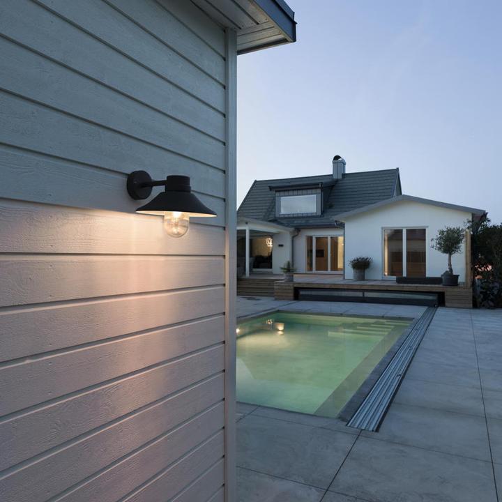 Actual product image Konstsmide Wall lamp Vega black Outdoor 428-750, 29 x 26.5 x 36 cm (E27, IP54)