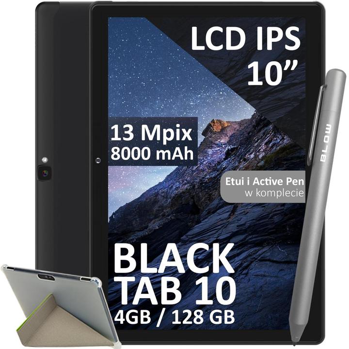 Image du produit Blow Tablette BlackTAB10 4/128GB 4G LTE Octa-core (10.10", 128 Go, Noir)
