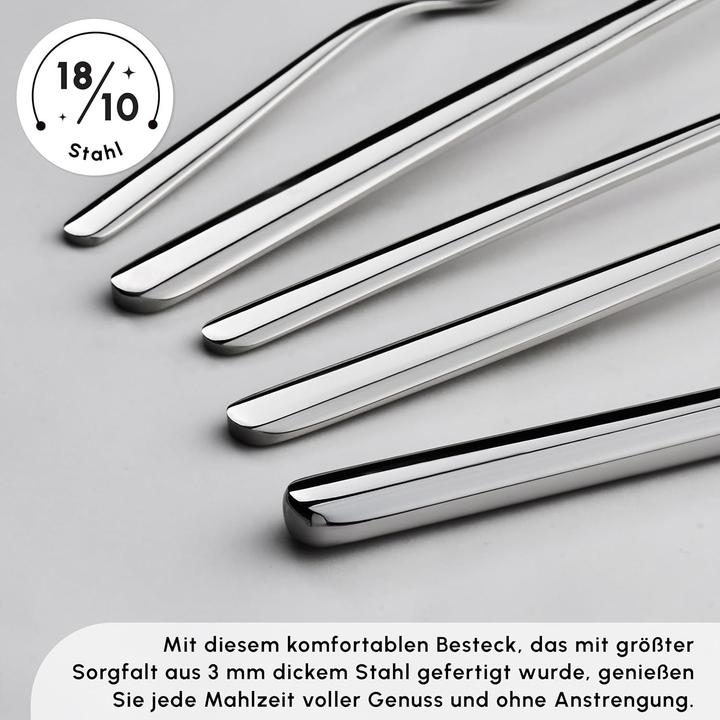 Produktbild Karaca Boreas - RVS Bestekset - 84-delig - 12-persoons (84 Stk., Besteck Set)