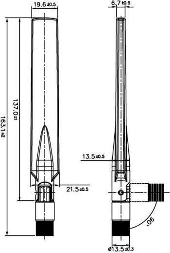 Productafbeelding Delock LTE/HSPA/GSM-antenne, SMA-aansluiting, zwart (GSM)