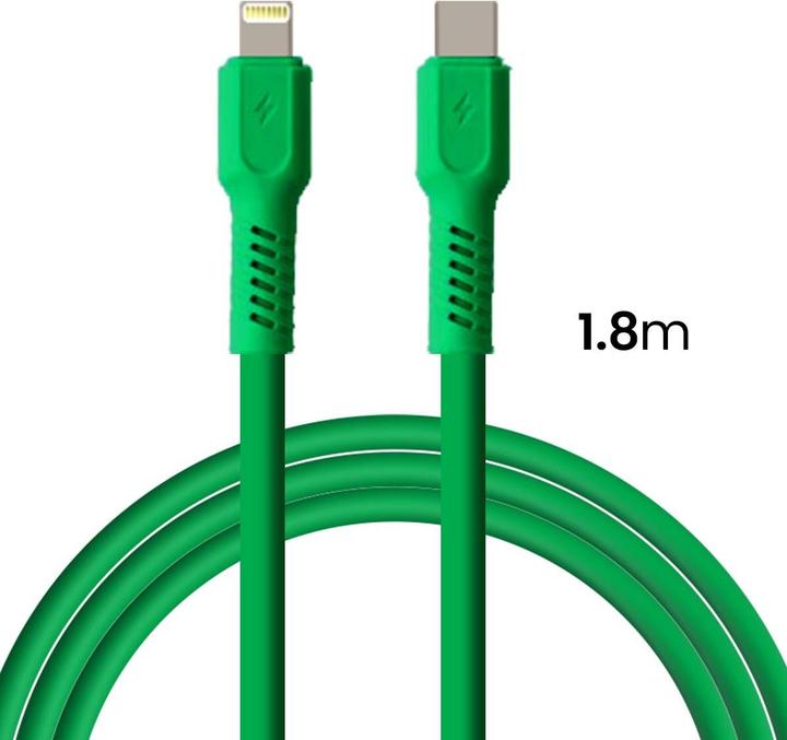 Produktbild Forever COLORUM Kabel USB-C - Lightning 1,8m 2,4A CK12-CL-04 xGreen (1.80 m, USB 3.0, 12 W)