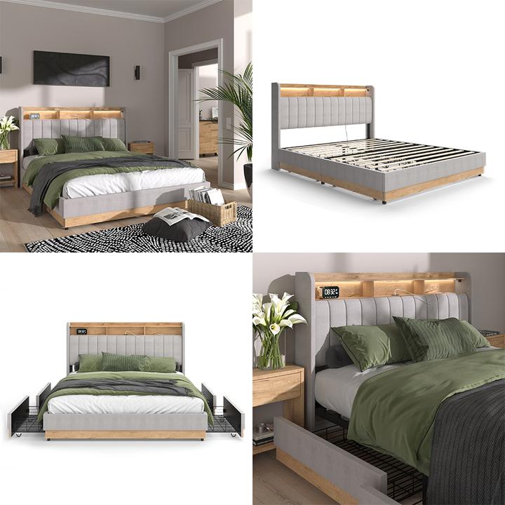 Immagine prodotto VitaliSpa Nura con 4 cassetti (160 x 200 cm)