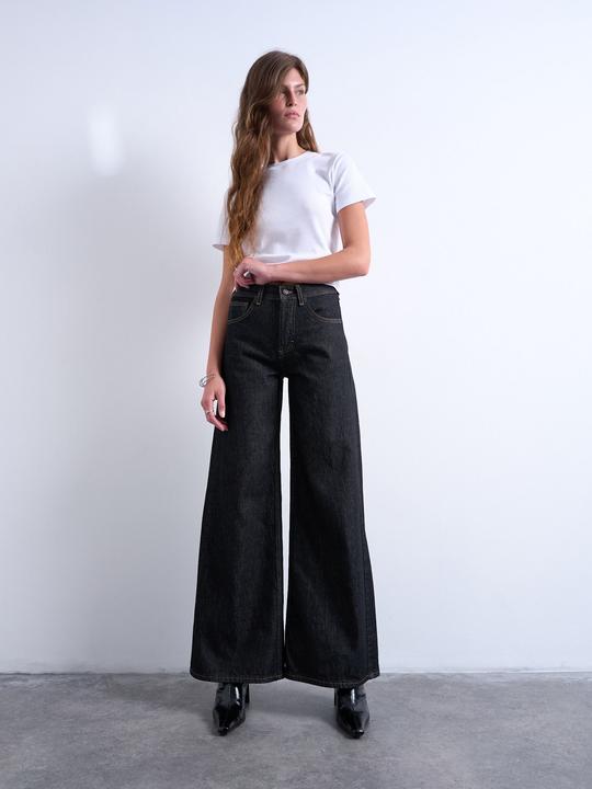 Actual product image Spokey Weiter Beinschnitt Mid Rise Jeans Weit geschnitten (28)