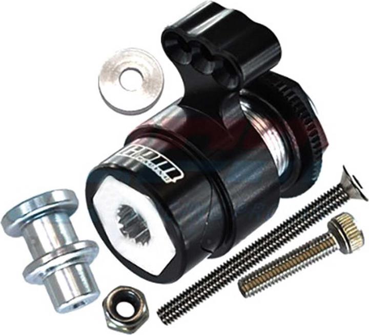 GPM Aluminium 7075 Servo Horn 15T mit Feder schwarz ARRMA Kraton, Outcast 8s