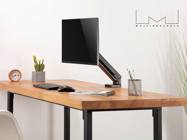 Produktbild Multibrackets Monitorhalter Slim 17-32", schwarz, Metall (Tisch, 32")