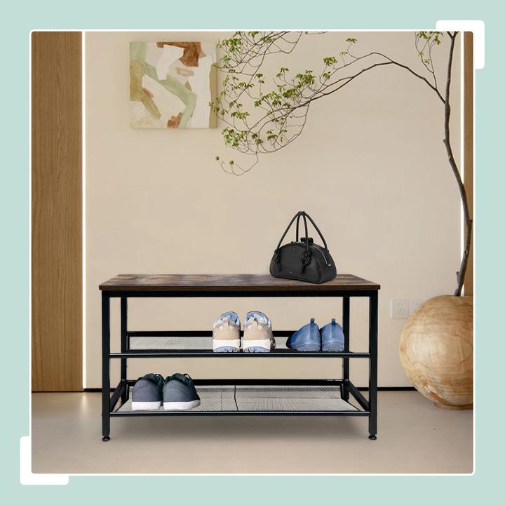 Actual product image Relaxdays Schuhregal Industrial Style