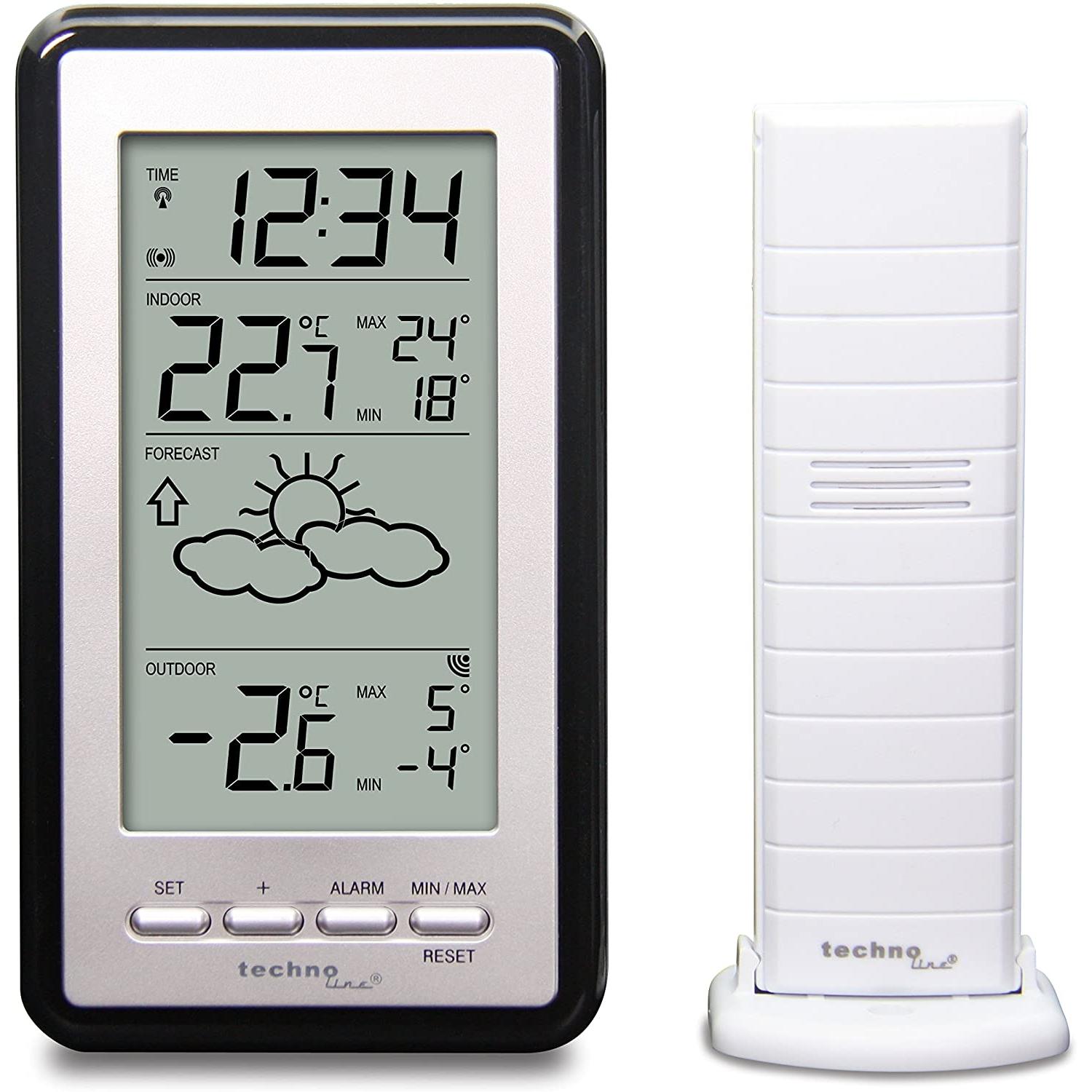 Technoline Ws-9130-It, Wetterstation, Schwarz