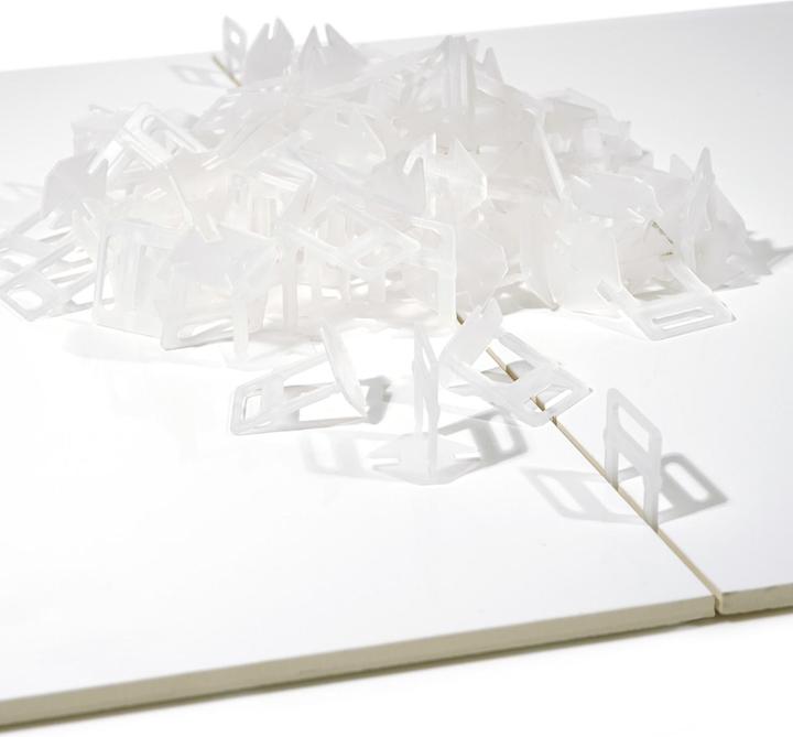 Image du produit XPOtool Croisillon autonivelant Largeur Fente 2,0mm 100 pcs. Pose Carrelage Dalle Outil Nivellement