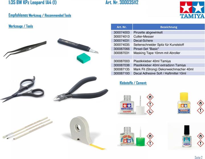 Actual product image Tamiya Leopard A4/T